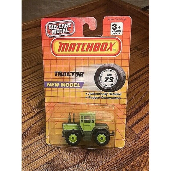 Vintage Collectible Metal Matchbox MB 73 Tractor Green Model Die-Cast Car - Picture 1 of 9
